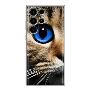 Чехлы с Котиками для Samsung Galaxy S23 Ultra (VPrint) (Глаз кота)