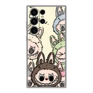 Чохол з Лабубу на Samsung Galaxy S23 Ultra (Золота мавпа Bored Ape)