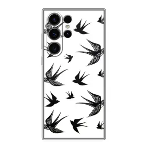 Чехол с птицами на Samsung Galaxy S23 Ultra (VPrint) (Ласточки)