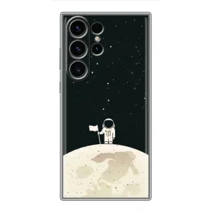 Космические Чехлы для Самсунг С23 Ультра (VPrint) (На луне)