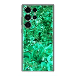 Мраморний чехол на Samsung Galaxy S23 Ultra (VPrint) (Салатовий Мрамор)