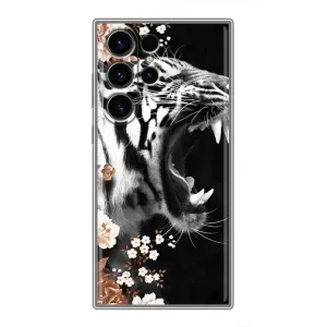 Чехлы с картинками животных Samsung Galaxy S23 Ultra (Стильный ТИГР)