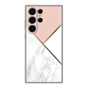 Мраморний чехол на Samsung Galaxy S23 Ultra (VPrint) (Тройний мрамор)