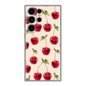 Чехлы с Фруктами для Samsung Galaxy S23 Ultra (VPrint) (Вишня)