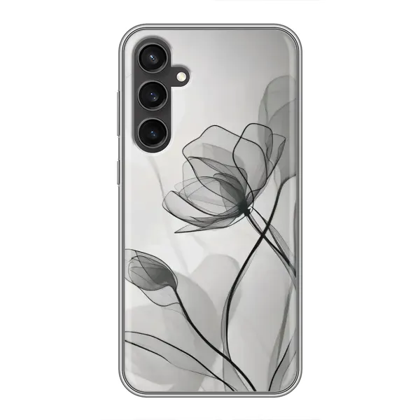 Чохол з принтом «Чорні квіти» для Samsung Galaxy S23 Чохол з принтом «Чорні квіти» для Samsung Galaxy S23