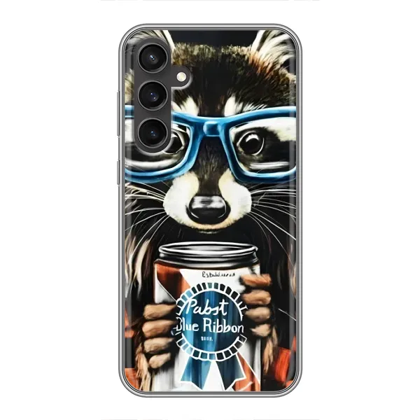 Чехол с принтом «Енот с банкой» для Samsung Galaxy S23 Чехол с принтом «Енот с банкой» для Samsung Galaxy S23