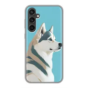 Чохол з Хаскі Samsung Galaxy S23 - (AlphaPrint) (Хаскі арт)