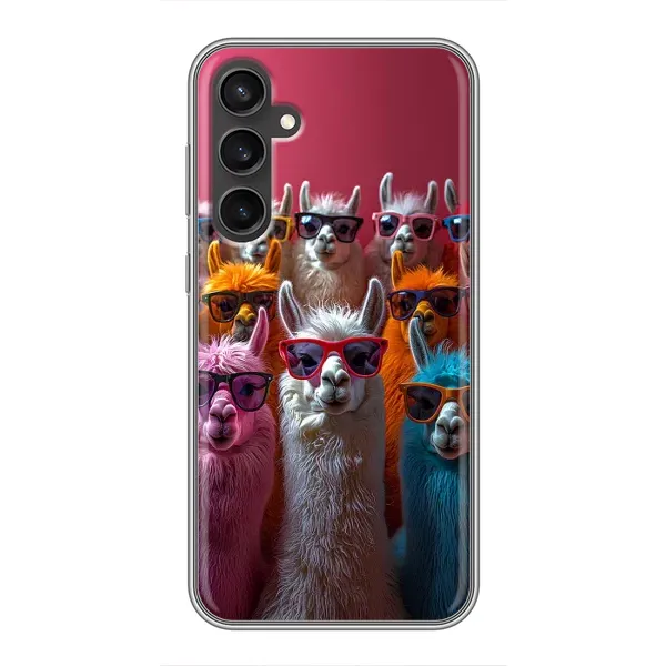 Чохол з принтом «Лами в окулярах» для Samsung Galaxy S23 Чохол з принтом «Лами в окулярах» для Samsung Galaxy S23
