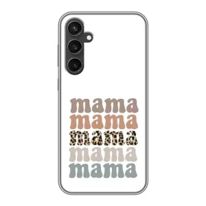 Чехол с принтом «Текстовый коллаж мама» для Samsung Galaxy S23
