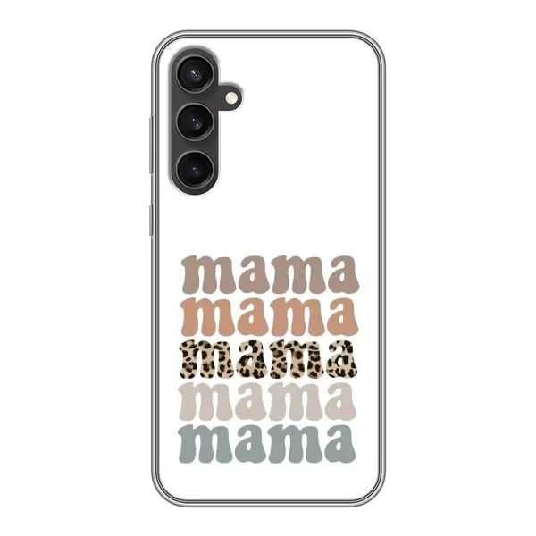 Чехол с принтом «Текстовый коллаж мама» для Samsung Galaxy S23