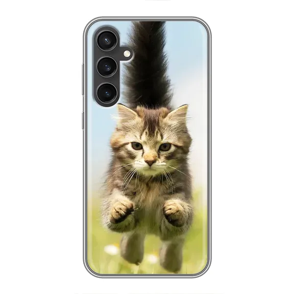 Чехол с принтом «Прыжок кота» для Samsung Galaxy S23