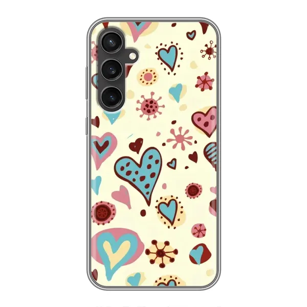 Чехол с принтом «Сердечки» для Samsung Galaxy S23