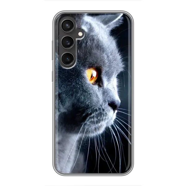 Чехол с принтом «Серый Кот» для Samsung Galaxy S23