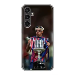 Чехол с футболистом Ламин Ямаль Samsung Galaxy S23 (Ямаль с кубком)