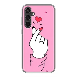 Чохол з принтом для Samsung Galaxy S23 (AlphaPrint - Знак сердечка)