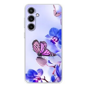 Чехлы с Цветами для Samsung Galaxy S24 FE (VPrint) (Бабочка на цветочке)
