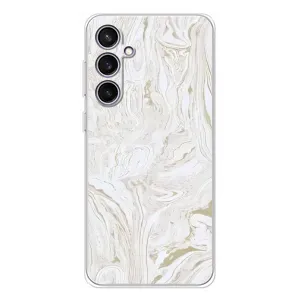 Мраморний чехол на Samsung Galaxy S24 FE (VPrint) (Білий мрамор)