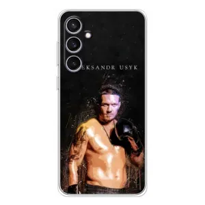 Чохол з картинкою Олександр Усик для Samsung Galaxy S24 FE (Боксер Олександр Усик)
