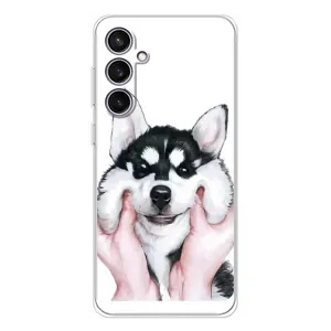 Чохли з собаками для Samsung Galaxy S24 FE (VPrint) (Радісний Хаскі)
