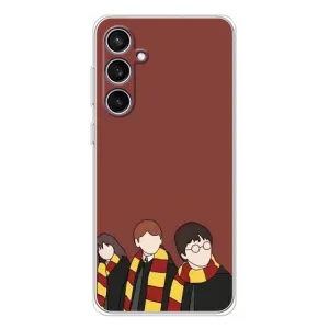 Чехлы с Гарри Поттером для Samsung Galaxy S24 FE (AlphaPrint) (Гарри с друзьями)