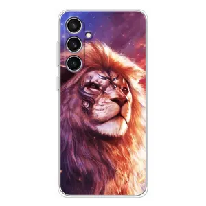 Чохол з картинкою ЛЕВ для Samsung Galaxy S24 FE (VPrint) (Красочний Лев)