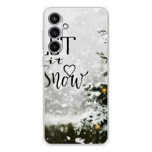 Новорічні, Святкові Чохли для Samsung Galaxy S24 FE - 2024 год (Let it snow)
