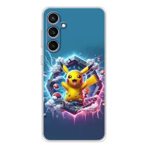 Чохол з Пікачу на Samsung Galaxy S24 FE (Лого Пікачу)