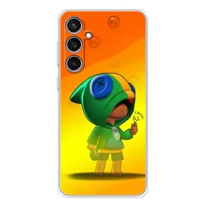 Чехол для Samsung Galaxy S24 FE Бравл Старс (VPrint) (Мальчик Леон)
