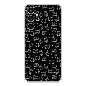 Чохол з принтом для Samsung Galaxy S24 FE (AlphaPrint) Модні коти (Маленькі котики)