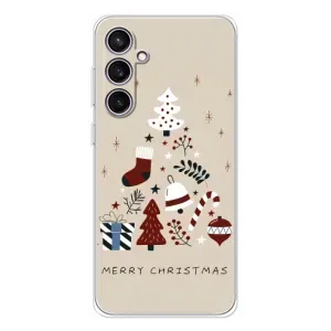 Різдвяні Чохли для Samsung Galaxy S24 FE (VPrint) (Merry Christmas)