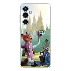 Чехол Зоотрополіс на Samsung Galaxy S24 FE (Герои мультфильма Зверополис)