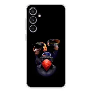 Чохол з Мавпами Samsung Galaxy S24 FE - (AlphaPrint) (Три мавпи)