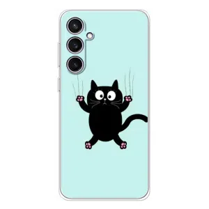 Чохол з принтом для Samsung Galaxy S24 FE (AlphaPrint) Модні коти (Падаючий кіт)