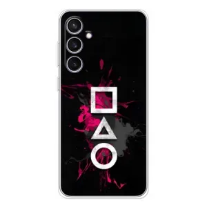 Чехол Гра в кальмара для Samsung Galaxy S24 FE (Символы Игра кальмара)