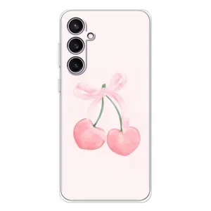 Чохол з розовим принтом для Samsung Galaxy S24 FE (Рожеві вишні)