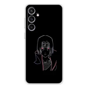 Чехлы на тему: Итачи Учиха для Samsung Galaxy S24 FE (AlphaPrint) (силуэт Итачи)