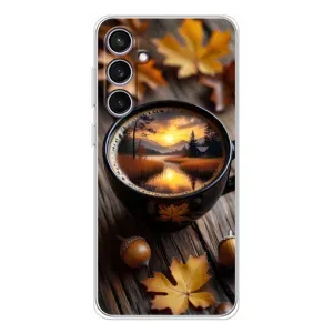 Чохол з унікальним дизайном 'Осінь з кавою' для Samsung Galaxy S24 FE (Темна кава)