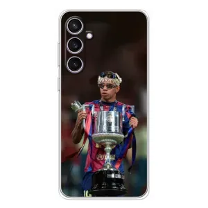 Чохол з футболістом Ламін Ямаль Samsung Galaxy S24 FE (Ямаль з кубком)
