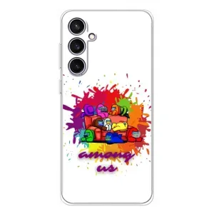 Чохли Амонг Ас для Samsung Galaxy S24 FE (AlphaPrint) (Яскравий АмонгАс)