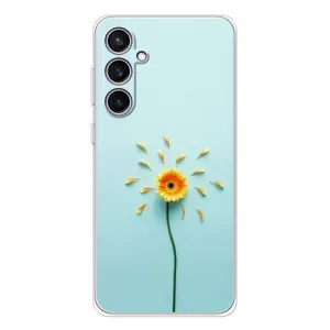 Чехлы с Цветами для Samsung Galaxy S24 FE (VPrint) (Желтый цветок)