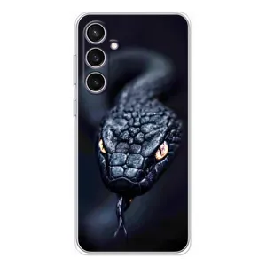 Чохол з картинкою 'Хижаки' для Samsung Galaxy S24 FE (Чорна змія)