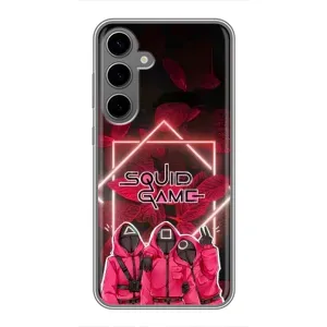 Чехол Гра в кальмара для Samsung Galaxy S24 Plus (Охранники Игра кальмара)
