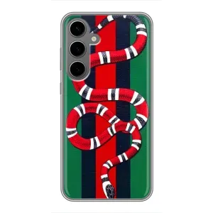 Чехлы ГУЧЧИ для Самсунг С24 Плюс (AlphaPrint) (Gucci змия)