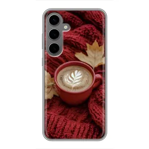 Чохол з принтом «Кава на ковдрі» для Samsung Galaxy S24 Plus