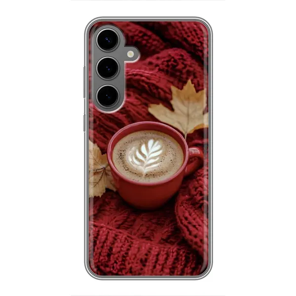 Чохол з принтом «Кава на ковдрі» для Samsung Galaxy S24 Plus