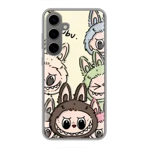 Чехол с Лабубу на Samsung Galaxy S24 Plus (Золотая обезьяна Bored Ape)