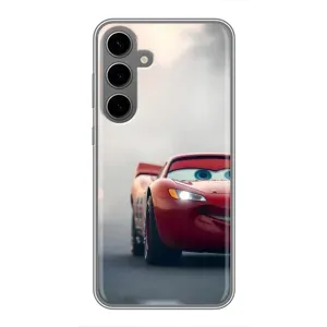 Силиконовый чехол Маквин для Samsung Galaxy S24 Plus (Скоростной Маквин)