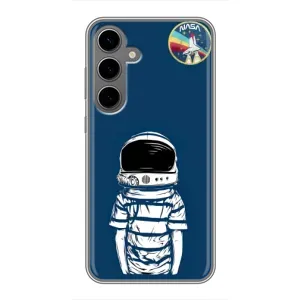 Чохол NASA для Samsung Galaxy S24 Plus (AlphaPrint) (Хлопчик в шоломі)