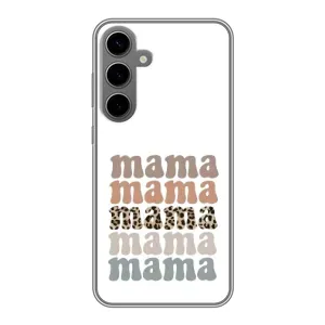 Чохли для мами на Samsung Galaxy S24 Plus (Текстовий колаж мама)