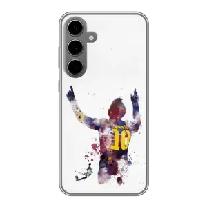Чехлы Месси для Samsung Galaxy S24 Plus (AlphaPrint) (Messi Barca)
